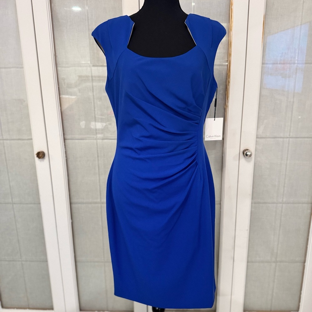 Calvin Klein Royal Blue Midi Dress